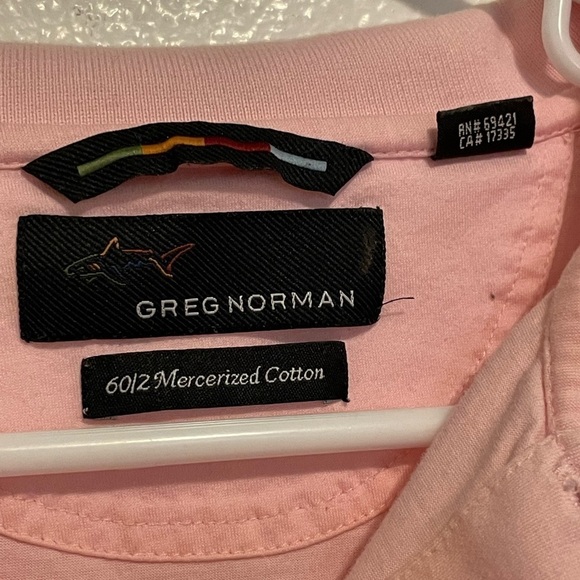 Greg Norman Dusty Pink Collared Short Sleeve Tee Size Large - Picture 4 of 5